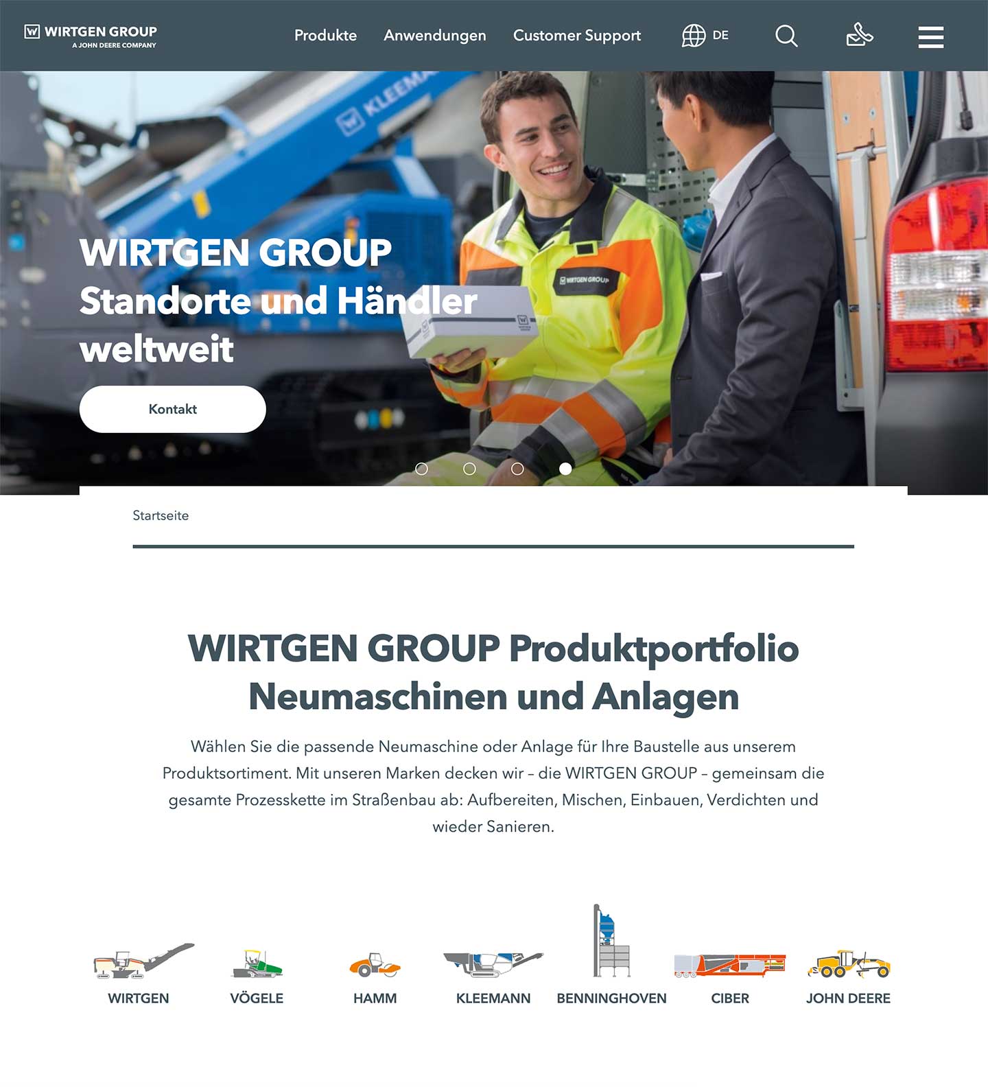 Wirtgen Website-Relaunch